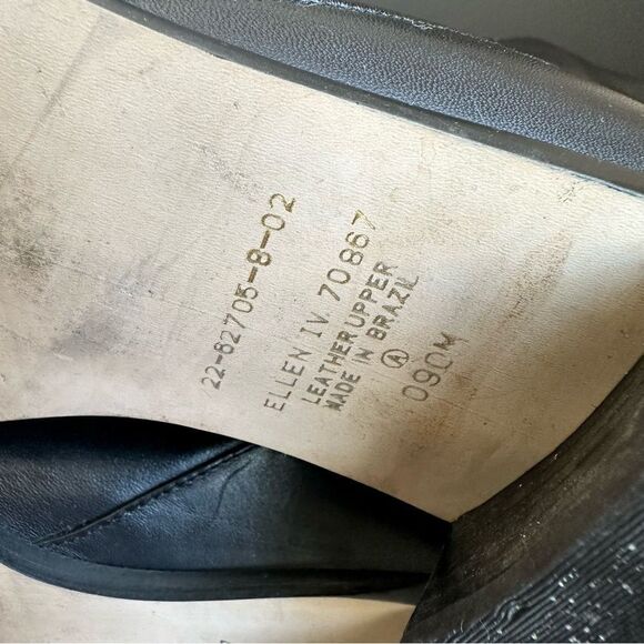 KF Limited Black Leather Roll Down Calf Boots Size 9 - Picture 7 of 7